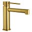 Grifo de lavabo monomando Firenze oro cepillado de Imex